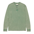 Camisa Burnout Henley para hombre color olivo