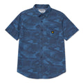 Camisa Relaxed Poplin para hombre color azul