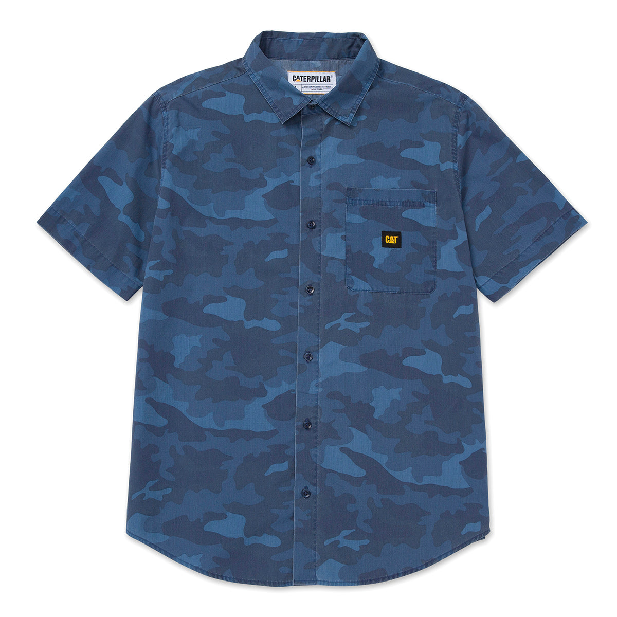 Camisa Relaxed Poplin para hombre color azul