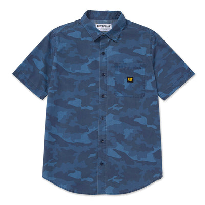 Camisa Relaxed Poplin para hombre color azul