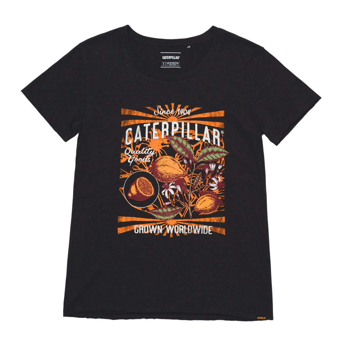 Camiseta Crew Graphic para mujer color negro