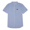 Camisa Plaid Poplin para hombre color azul