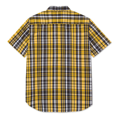 Camisa Plaid Poplin para hombre color amarillo