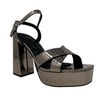 Sandalias de tacón Vivian color plateado