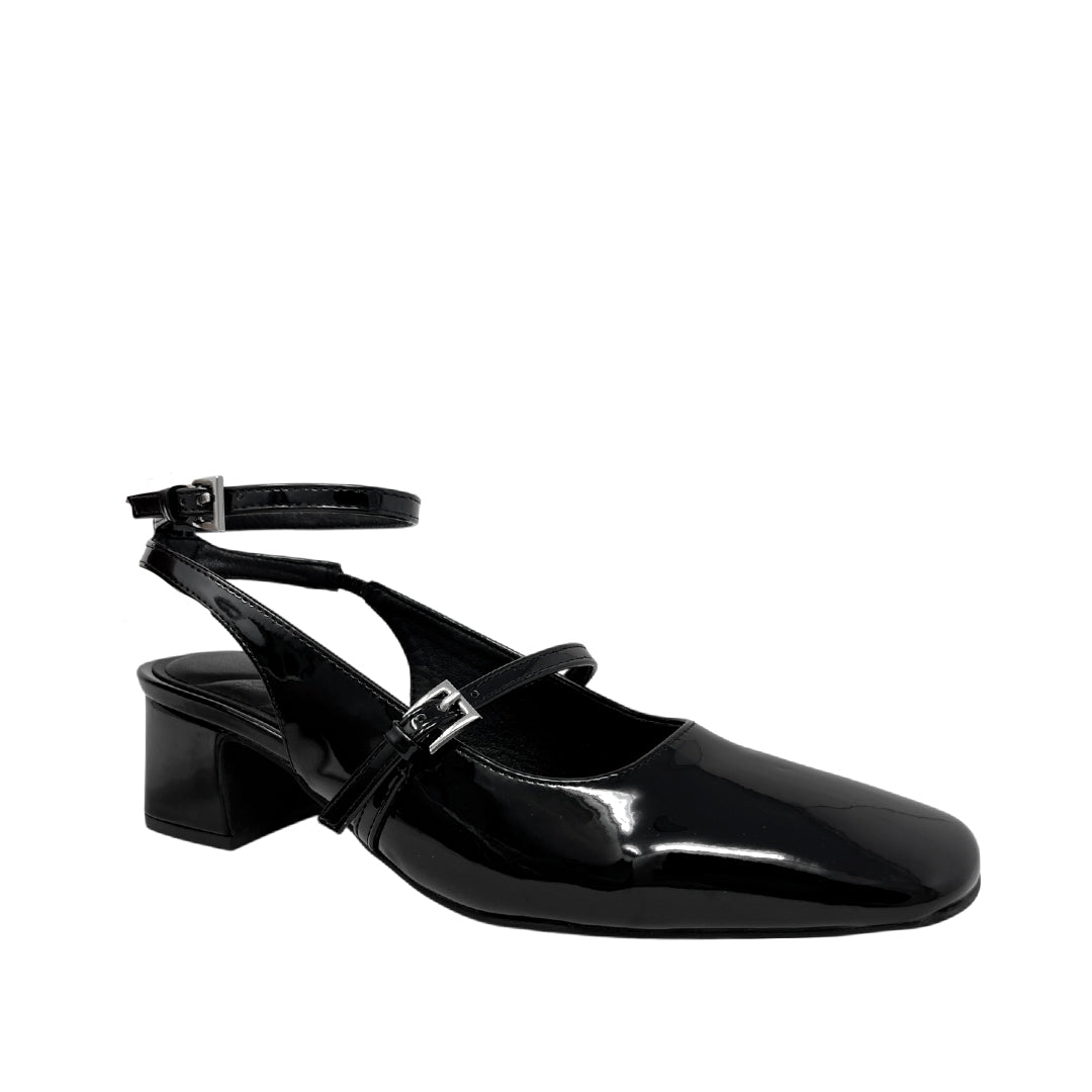 Tacones slingback Zelina para mujer color negro