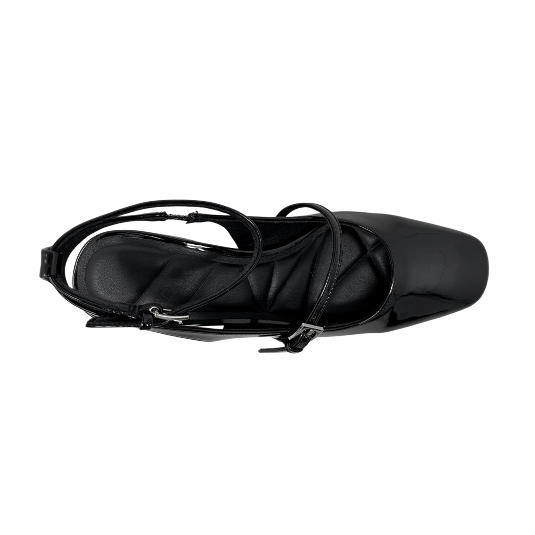 Tacones slingback Zelina para mujer color negro