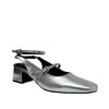 Tacones slingback Zelina para mujer color plateado