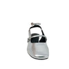 Tacones slingback Zelina para mujer color plateado