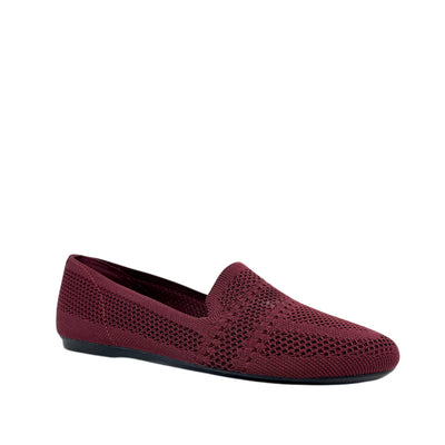 Flats Bamba para mujer color burgundy