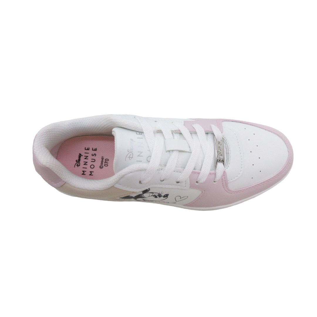 Sneakers Minnie color blanco