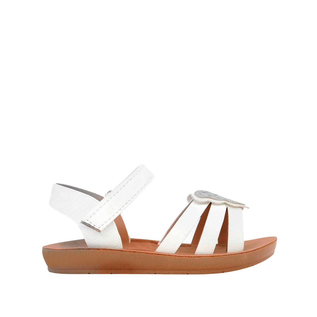Sandalias Ivette para infante color blanco