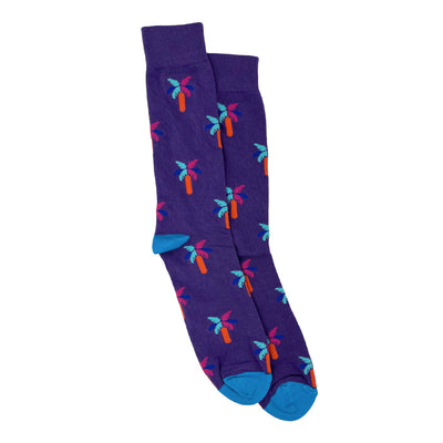 Calcetines Palm color morado