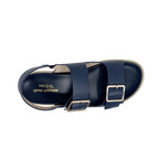 Sandalias flats Valia para mujer color navy