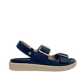 Sandalias flats Valia para mujer color navy