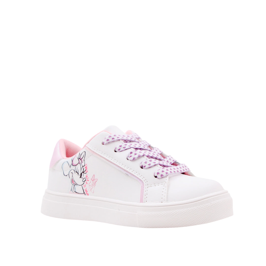 Sneakers Minnie para niña color blanco