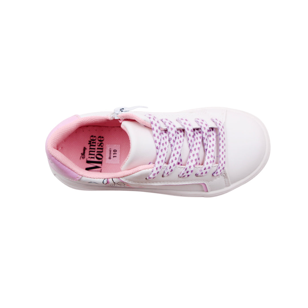 Sneakers Minnie para niña color blanco