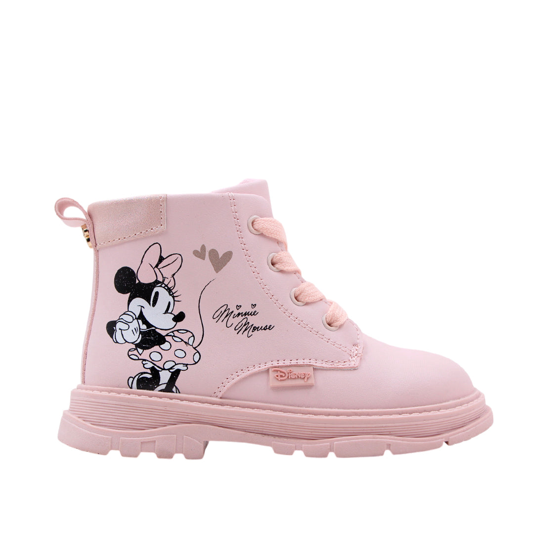 Botas Minnie para niña color rosado