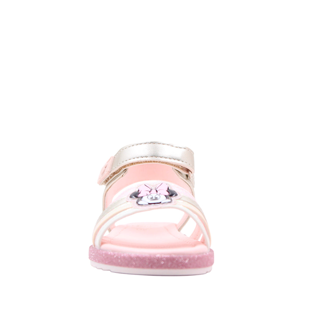 Sandalias Minnie para niña color dorado