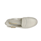 Mocasines slingback Siuyen para mujer color hueso