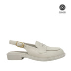 Mocasines slingback Siuyen para mujer color hueso