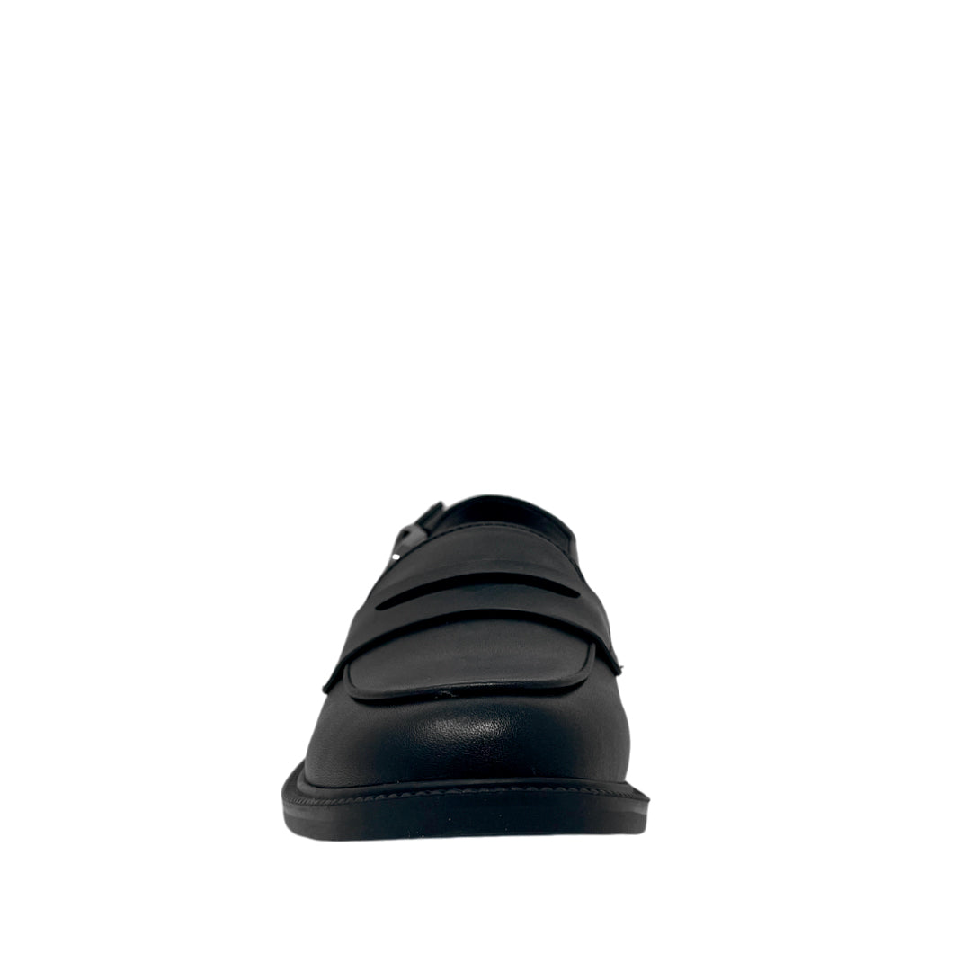 Mocasines slingback Siuyen para mujer color negro