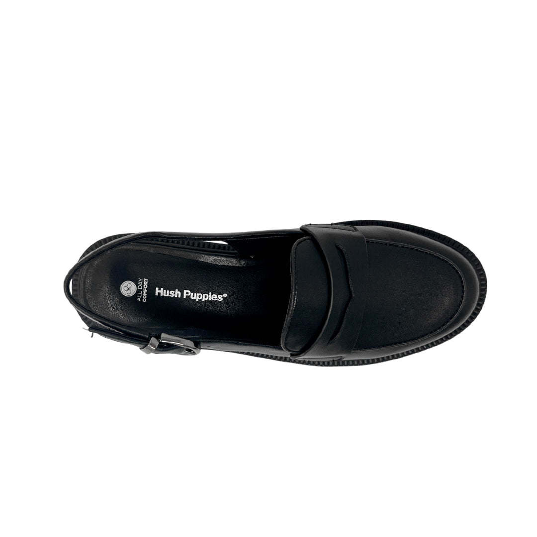 Mocasines slingback Siuyen para mujer color negro