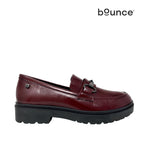 Mocasines Sila para mujer color burgundy