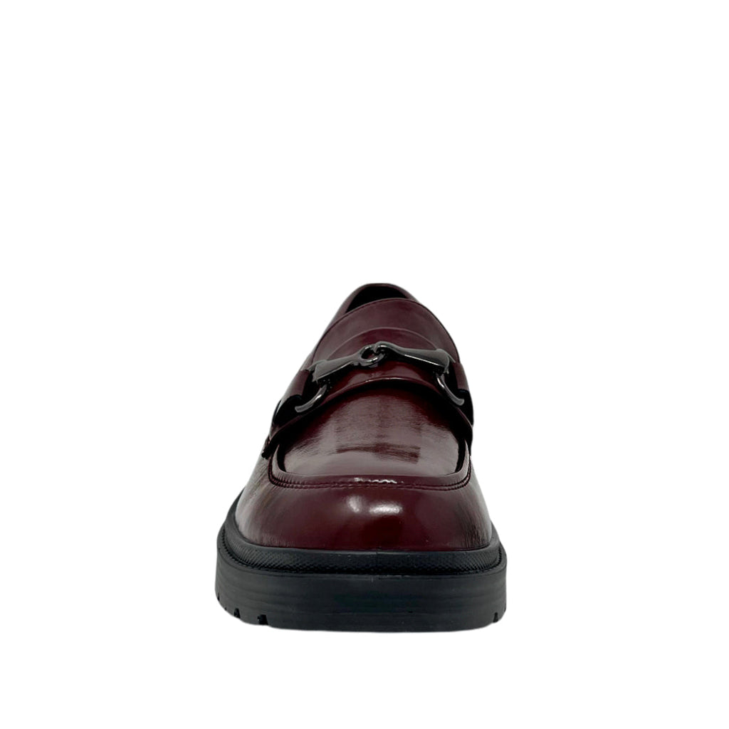Mocasines Sila para mujer color burgundy