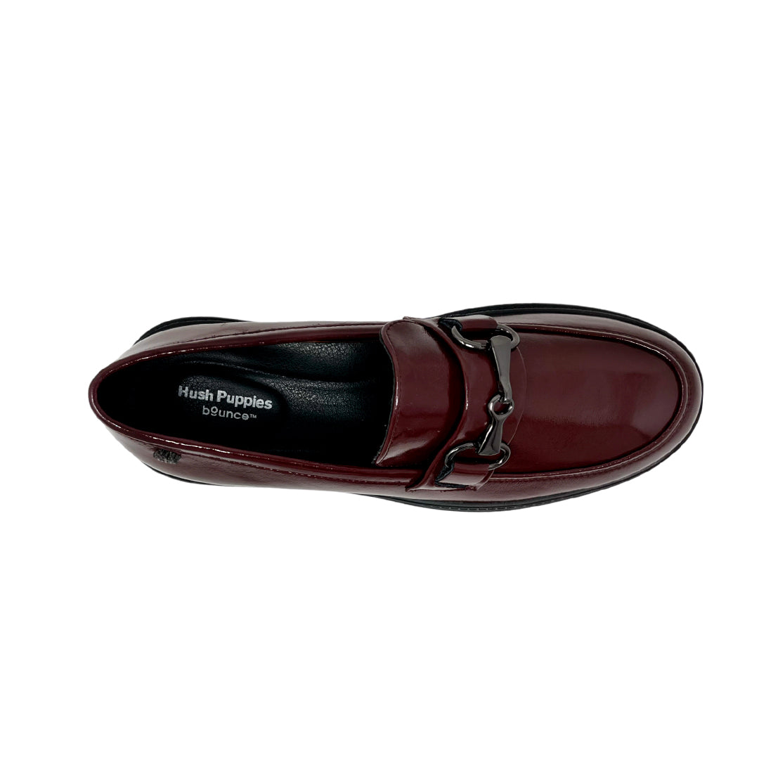 Mocasines Sila para mujer color burgundy