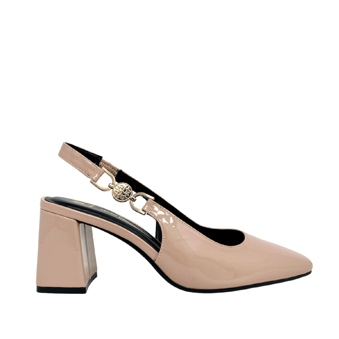 Tacones slingback Zaida para mujer color nude