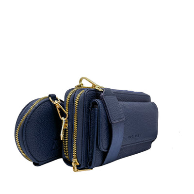 Cartera Salma color navy