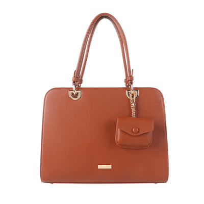 Cartera Violeta color tan