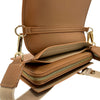 Cartera crossbody Tipsy para mujer color tan