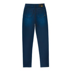 Jeans Triblend Mid-Rise Skinny para mujer color azul