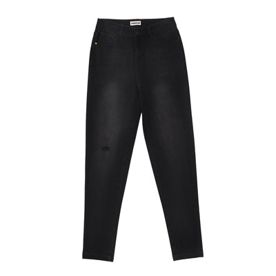 Jeans Triblend Mid-Rise Skinny para mujer color negro