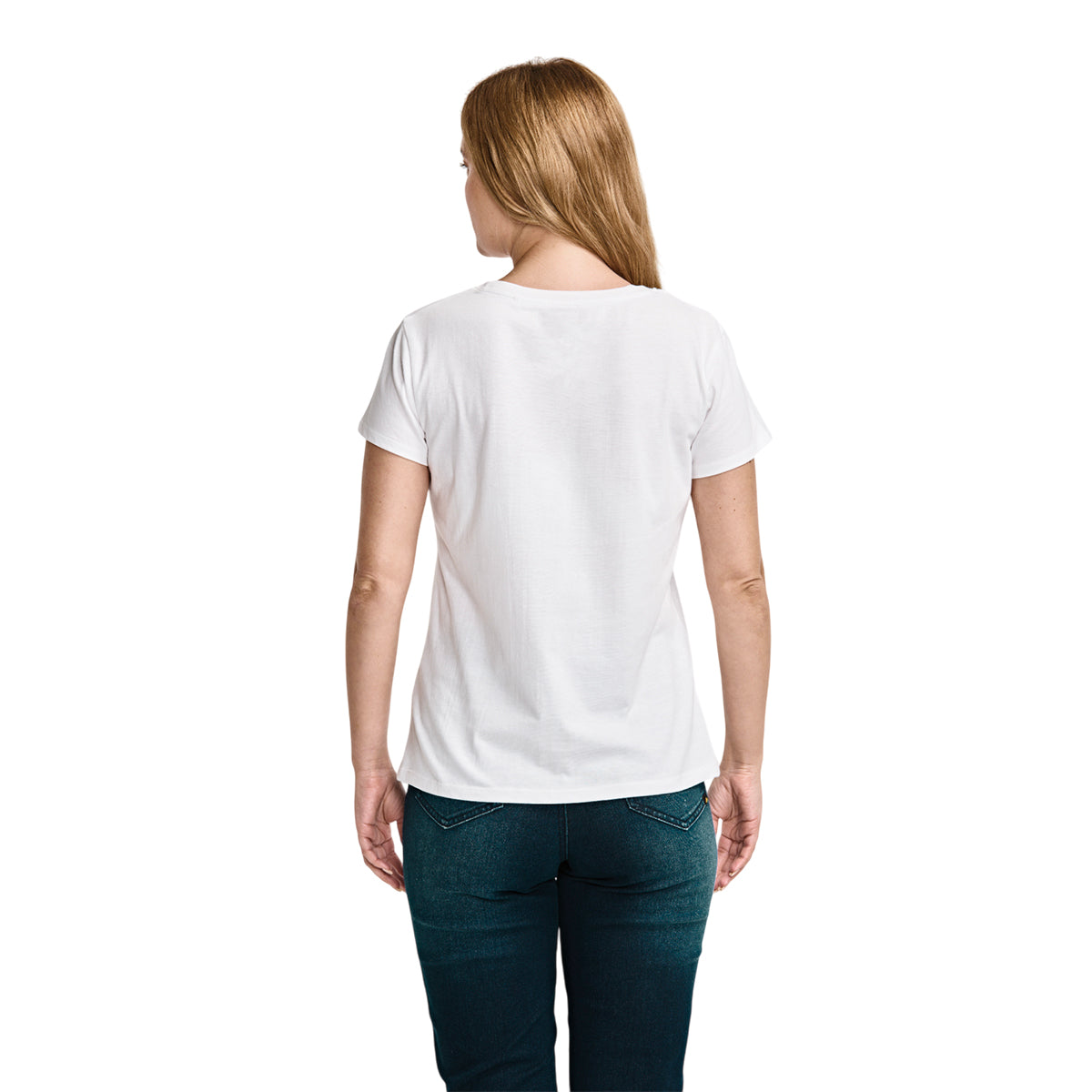 Camiseta Metal Box para mujer color blanco