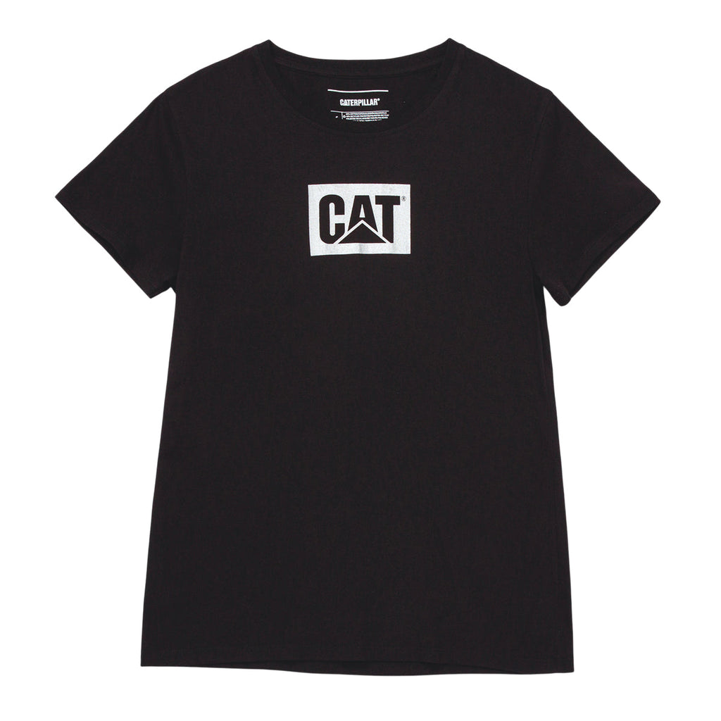 Camiseta Metal Box para mujer color negro