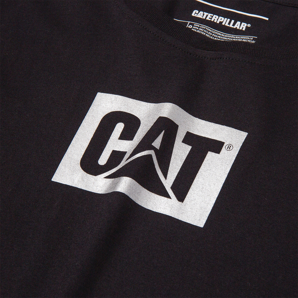 Camiseta Metal Box para mujer color negro