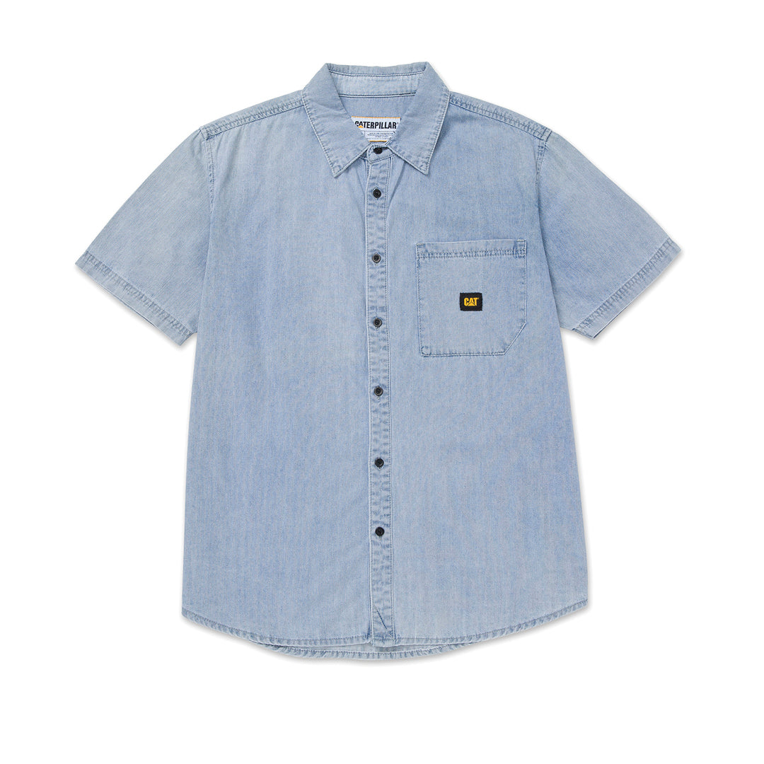 Camisa Denim para hombre color celeste