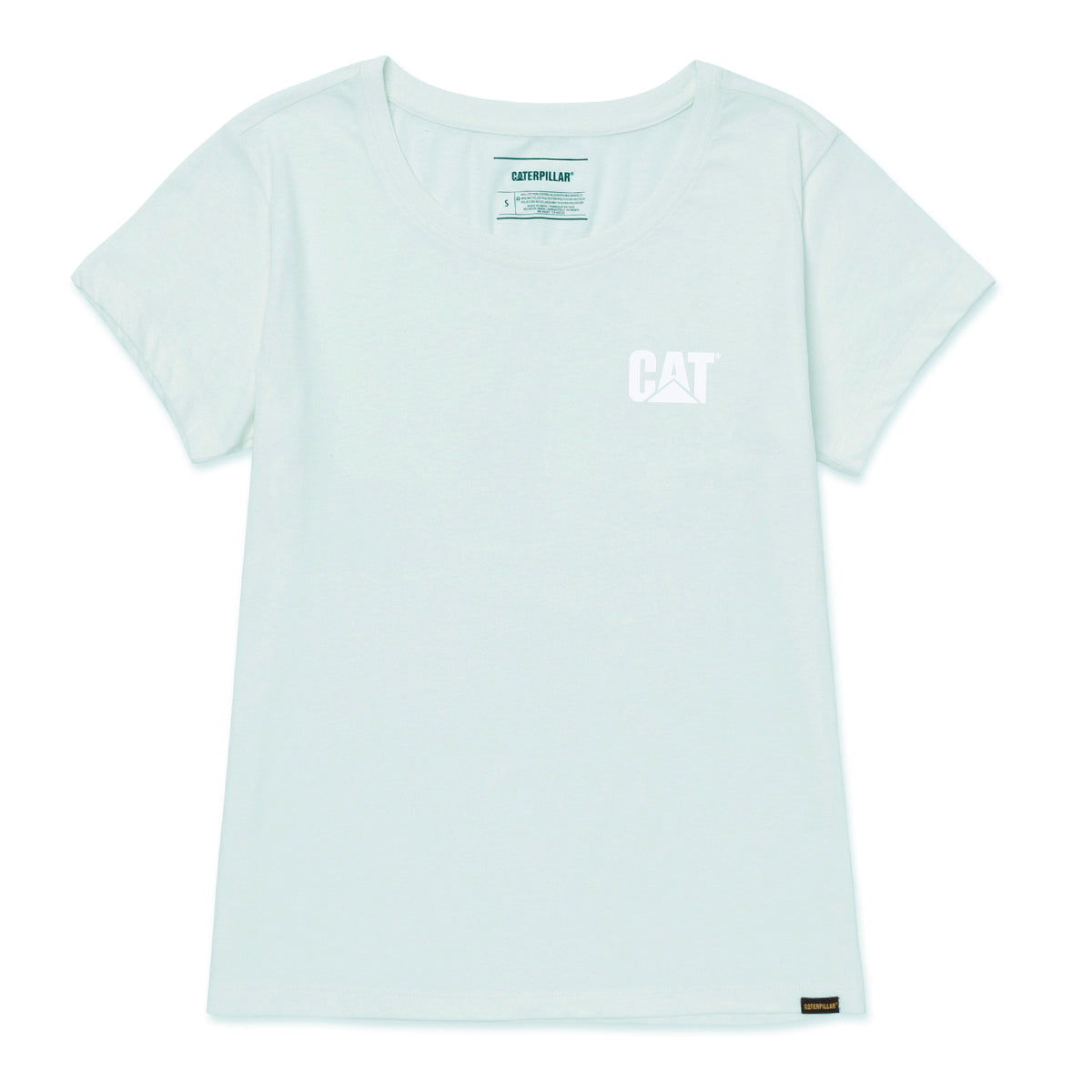 Camiseta Cat Logo para mujer color verde