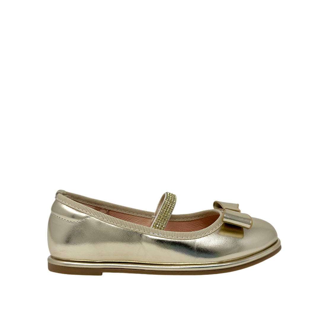Ballerinas Zafhira para niña color dorado