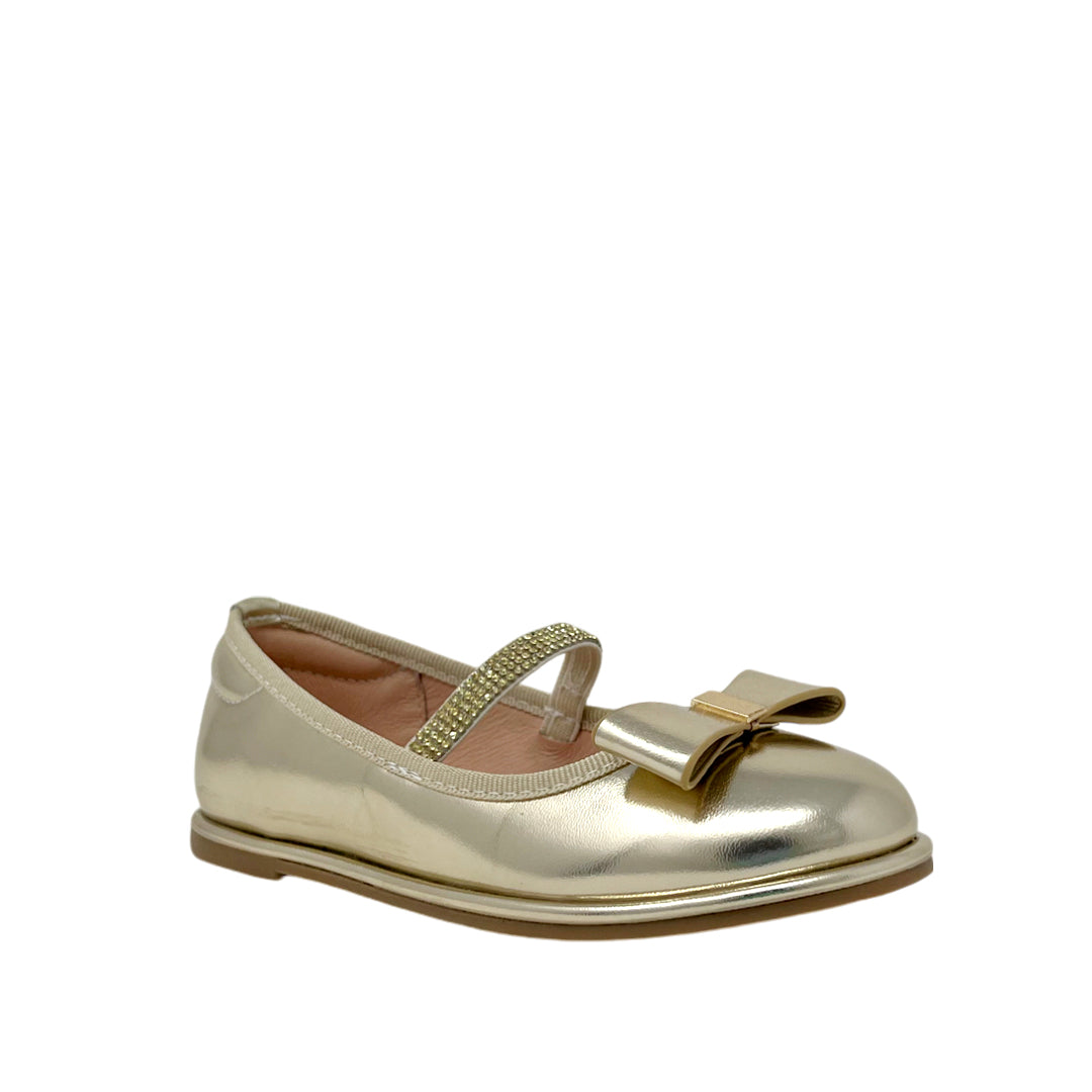 Ballerinas Zafhira para niña color dorado