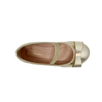 Ballerinas Zafhira para niña color dorado
