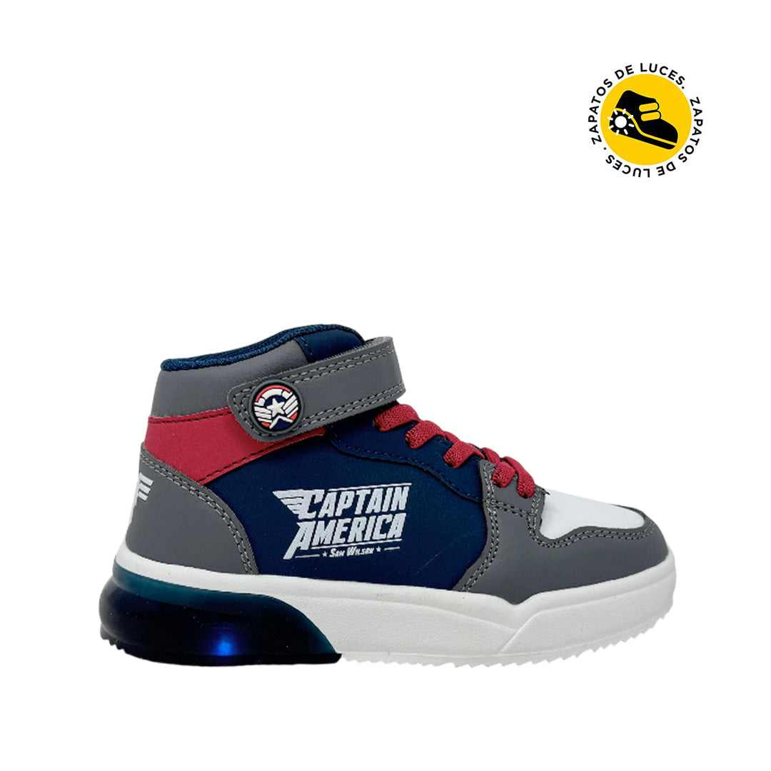 Sneakers tipo botín Capitan para niño color navy