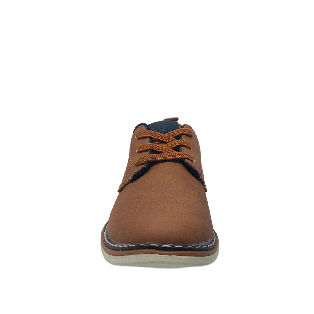Derby shoes Zendrick para niño color tan