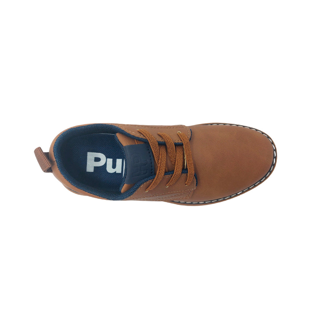Derby shoes Zendrick para niño color tan