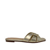 Sandalias slip on Dariana color dorado