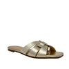 Sandalias slip on Dariana color dorado