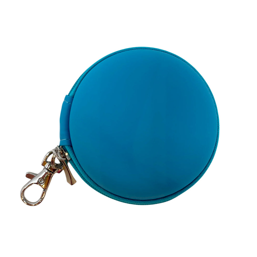 Porta Audífonos color celeste