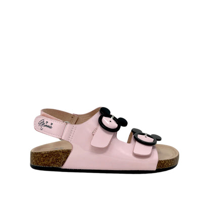 Sandalias Minnie para niña color rosado